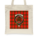 Canvas Tote Bags Royal Scottish Darroch Clan Badge Tartan Plaid Tote Bag - Scotstee Shop