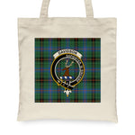 Canvas Tote Bags Royal Scottish Davidson Clan Badge Tartan Plaid Tote Bag - Scotstee Shop