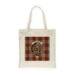 Canvas Tote Bags Royal Scottish Davidson Dress Dancers Clan Badge Tartan Plaid Tote Bag - Scotstee Shop