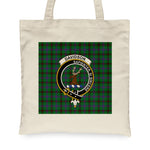 Canvas Tote Bags Royal Scottish Davidson Hunting Clan Badge Tartan Plaid Tote Bag - Scotstee Shop