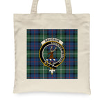 Canvas Tote Bags Royal Scottish Davidson Of Tulloch Clan Badge Tartan Plaid Tote Bag - Scotstee Shop