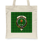 Canvas Tote Bags Royal Scottish Don Clan Badge Tartan Plaid Tote Bag - Scotstee Shop
