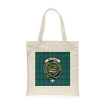 Canvas Tote Bags Royal Scottish Douglas Ancient Clan Badge Tartan Plaid Tote Bag - Scotstee Shop