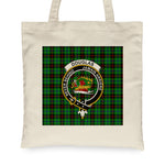Canvas Tote Bags Royal Scottish Douglas Black Clan Badge Tartan Plaid Tote Bag - Scotstee Shop
