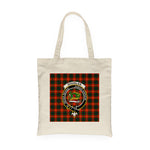 Canvas Tote Bags Royal Scottish Douglas Of Roxburgh Clan Badge Tartan Plaid Tote Bag - Scotstee Shop
