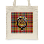 Canvas Tote Bags Royal Scottish Drummond Of Strathallan Clan Badge Tartan Plaid Tote Bag - Scotstee Shop