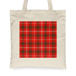 Canvas Tote Bags Royal Scottish Duke Of Rothesay Clan Badge Tartan Plaid Tote Bag - Scotstee Shop