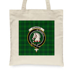 Canvas Tote Bags Royal Scottish Dunbar Hunting Clan Badge Tartan Plaid Tote Bag - Scotstee Shop