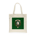 Canvas Tote Bags Royal Scottish Dunbar Hunting Clan Badge Tartan Plaid Tote Bag - Scotstee Shop