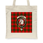 Canvas Tote Bags Royal Scottish Dunbar Modern Clan Badge Tartan Plaid Tote Bag - Scotstee Shop