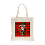 Canvas Tote Bags Royal Scottish Dunbar Modern Clan Badge Tartan Plaid Tote Bag - Scotstee Shop