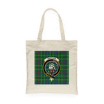Canvas Tote Bags Royal Scottish Duncan Ancient Clan Badge Tartan Plaid Tote Bag - Scotstee Shop