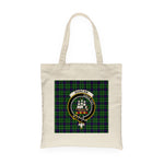 Canvas Tote Bags Royal Scottish Duncan Modern Clan Badge Tartan Plaid Tote Bag - Scotstee Shop