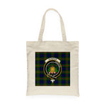 Canvas Tote Bags Royal Scottish Dundas Clan Badge Tartan Plaid Tote Bag - Scotstee Shop