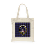Canvas Tote Bags Royal Scottish Dunlop Clan Badge Tartan Plaid Tote Bag - Scotstee Shop