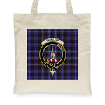 Canvas Tote Bags Royal Scottish Dunlop Clan Badge Tartan Plaid Tote Bag - Scotstee Shop