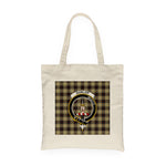 Canvas Tote Bags Royal Scottish Dunlop Hunting Clan Badge Tartan Plaid Tote Bag - Scotstee Shop