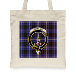 Canvas Tote Bags Royal Scottish Dunlop Modern Clan Badge Tartan Plaid Tote Bag - Scotstee Shop