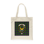 Canvas Tote Bags Royal Scottish Durie Clan Badge Tartan Plaid Tote Bag - Scotstee Shop