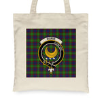 Canvas Tote Bags Royal Scottish Durie Clan Badge Tartan Plaid Tote Bag - Scotstee Shop