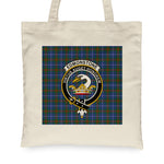Canvas Tote Bags Royal Scottish Edmonstone Clan Badge Tartan Plaid Tote Bag - Scotstee Shop