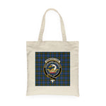 Canvas Tote Bags Royal Scottish Edmonstone Clan Badge Tartan Plaid Tote Bag - Scotstee Shop