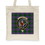 Canvas Tote Bags Royal Scottish Elphinstone Clan Badge Tartan Plaid Tote Bag - Scotstee Shop