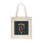 Canvas Tote Bags Royal Scottish Elphinstone Clan Badge Tartan Plaid Tote Bag - Scotstee Shop