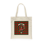 Canvas Tote Bags Royal Scottish Erskine Clan Badge Tartan Plaid Tote Bag - Scotstee Shop