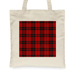 Canvas Tote Bags Royal Scottish Ettrick District Clan Badge Tartan Plaid Tote Bag - Scotstee Shop