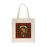 Canvas Tote Bags Royal Scottish Fairlie Clan Badge Tartan Plaid Tote Bag - Scotstee Shop