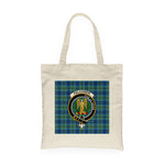Canvas Tote Bags Royal Scottish Falconer Clan Badge Tartan Plaid Tote Bag - Scotstee Shop