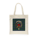 Canvas Tote Bags Royal Scottish Farquharson Ancient Clan Badge Tartan Plaid Tote Bag - Scotstee Shop