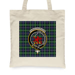 Canvas Tote Bags Royal Scottish Farquharson Ancient Clan Badge Tartan Plaid Tote Bag - Scotstee Shop