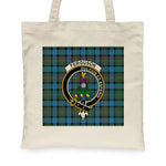 Canvas Tote Bags Royal Scottish Ferguson Ancient Clan Badge Tartan Plaid Tote Bag - Scotstee Shop
