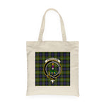 Canvas Tote Bags Royal Scottish Ferguson Modern Clan Badge Tartan Plaid Tote Bag - Scotstee Shop