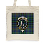 Canvas Tote Bags Royal Scottish Fletcher Ancient Clan Badge Tartan Plaid Tote Bag - Scotstee Shop