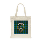 Canvas Tote Bags Royal Scottish Fletcher Clan Badge Tartan Plaid Tote Bag - Scotstee Shop