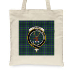Canvas Tote Bags Royal Scottish Forbes Clan Badge Tartan Plaid Tote Bag - Scotstee Shop