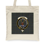 Canvas Tote Bags Royal Scottish Forbes Of Druinnor Clan Badge Tartan Plaid Tote Bag - Scotstee Shop