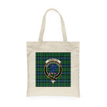 Canvas Tote Bags Royal Scottish Forsyth Ancient Clan Badge Tartan Plaid Tote Bag - Scotstee Shop