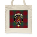 Canvas Tote Bags Royal Scottish Fotheringham Clan Badge Tartan Plaid Tote Bag - Scotstee Shop