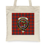 Canvas Tote Bags Royal Scottish Fraser Clan Badge Tartan Plaid Tote Bag - Scotstee Shop