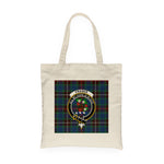 Canvas Tote Bags Royal Scottish Fraser Hunting Ancient Clan Badge Tartan Plaid Tote Bag - Scotstee Shop