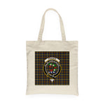 Canvas Tote Bags Royal Scottish Fraser Hunting Clan Badge Tartan Plaid Tote Bag - Scotstee Shop