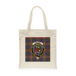 Canvas Tote Bags Royal Scottish Fraser Hunting Modern Clan Badge Tartan Plaid Tote Bag - Scotstee Shop