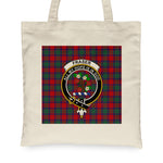 Canvas Tote Bags Royal Scottish Fraser Of Altyre Clan Badge Tartan Plaid Tote Bag - Scotstee Shop