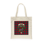 Canvas Tote Bags Royal Scottish Fraser Of Altyre Clan Badge Tartan Plaid Tote Bag - Scotstee Shop