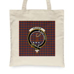 Canvas Tote Bags Royal Scottish Fraser Of Lovat Clan Badge Tartan Plaid Tote Bag - Scotstee Shop