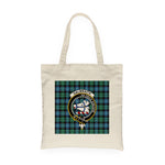 Canvas Tote Bags Royal Scottish Galbraith Ancient Clan Badge Tartan Plaid Tote Bag - Scotstee Shop